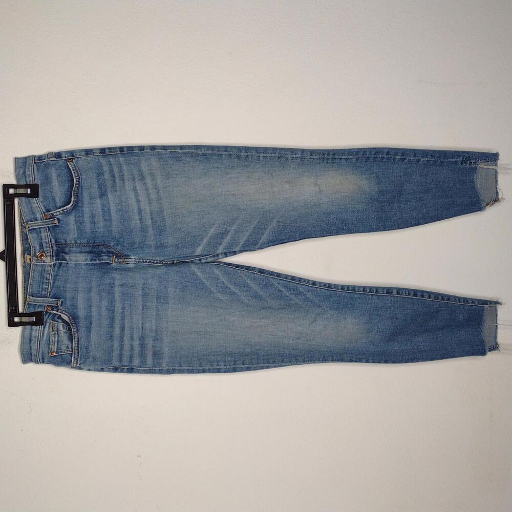 Preloved 7 For All Mankind Juniors The High Waist Ankle Skinny Jeans Size 29